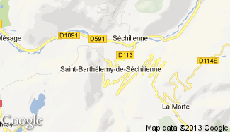 Plan de Saint-Barthélemy-de-Séchilienne