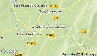 Plan de Saint-Christophe-sur-Guiers