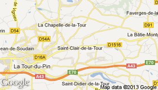 Plan de Saint-Clair-de-la-Tour