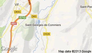 Plan de Saint-Georges-de-Commiers