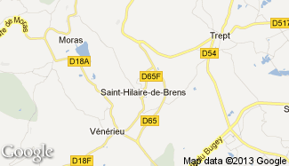 Plan de Saint-Hilaire-de-Brens