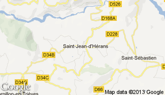 Plan de Saint-Jean-d'Hérans