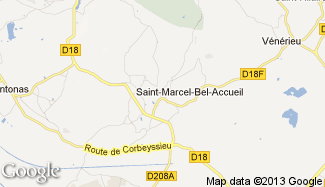 Plan de Saint-Marcel-Bel-Accueil