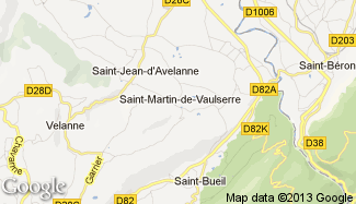 Plan de Saint-Martin-de-Vaulserre