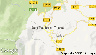 Plan de Saint-Maurice-en-Trièves