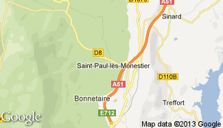 Plan de Saint-Paul-lès-Monestier