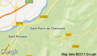 Plan de Saint-Pierre-de-Chérennes