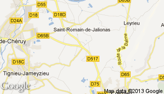 Plan de Saint-Romain-de-Jalionas