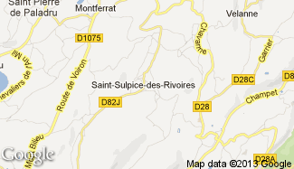 Plan de Saint-Sulpice-des-Rivoires