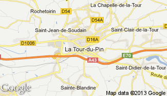 Plan de La Tour-du-Pin