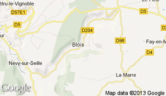 Plan de Blois-sur-Seille