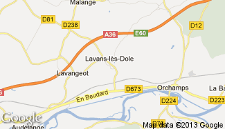 Plan de Lavans-lès-Dole