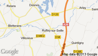 Plan de Ruffey-sur-Seille