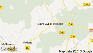 Plan de Saint-Cyr-Montmalin