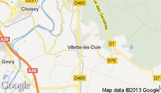 Plan de Villette-lès-Dole