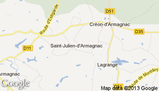 Plan de Saint-Julien-d'Armagnac
