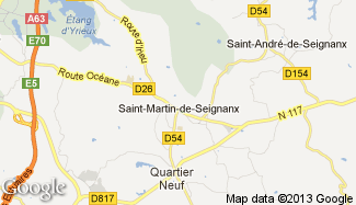 Plan de Saint-Martin-de-Seignanx