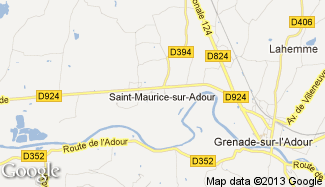 Plan de Saint-Maurice-sur-Adour