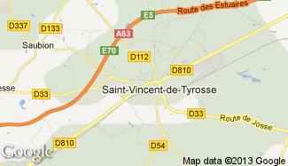 Plan de Saint-Vincent-de-Tyrosse