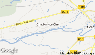 Plan de Châtillon-sur-Cher