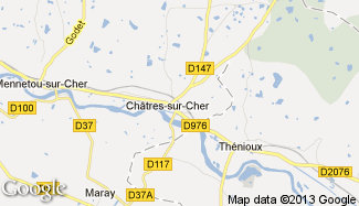 Plan de Châtres-sur-Cher