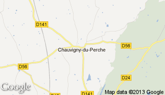 Plan de Chauvigny-du-Perche