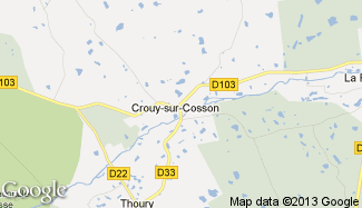 Plan de Crouy-sur-Cosson