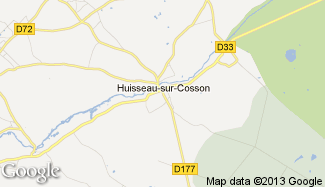 Plan de Huisseau-sur-Cosson