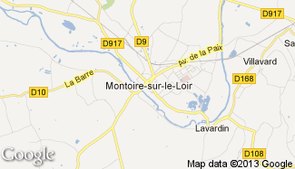 Plan de Montoire-sur-le-Loir