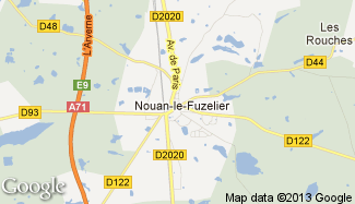 Plan de Nouan-le-Fuzelier