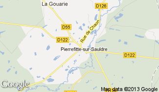 Plan de Pierrefitte-sur-Sauldre