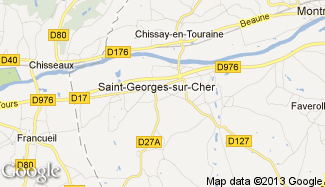 Plan de Saint-Georges-sur-Cher