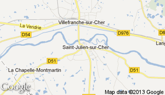 Plan de Saint-Julien-sur-Cher