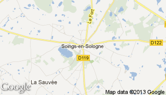 Plan de Soings-en-Sologne