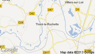 Plan de Thoré-la-Rochette