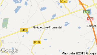 Plan de Grézieux-le-Fromental