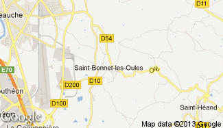 Plan de Saint-Bonnet-les-Oules