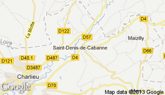 Plan de Saint-Denis-de-Cabanne