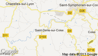 Plan de Saint-Denis-sur-Coise