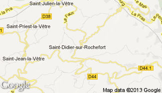 Plan de Saint-Didier-sur-Rochefort