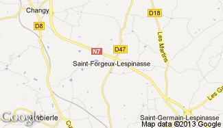 Plan de Saint-Forgeux-Lespinasse