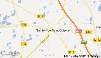 Plan de Sainte-Foy-Saint-Sulpice