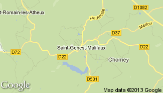 Plan de Saint-Genest-Malifaux