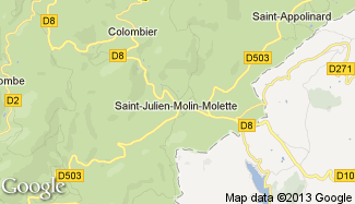 Plan de Saint-Julien-Molin-Molette