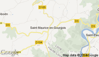 Plan de Saint-Maurice-en-Gourgois