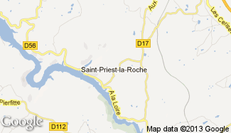 Plan de Saint-Priest-la-Roche