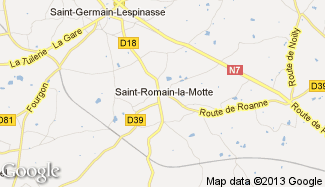 Plan de Saint-Romain-la-Motte