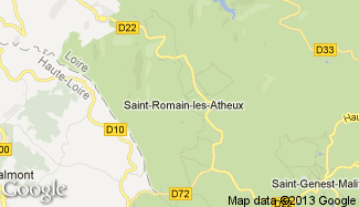 Plan de Saint-Romain-les-Atheux