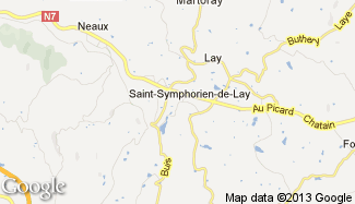 Plan de Saint-Symphorien-de-Lay