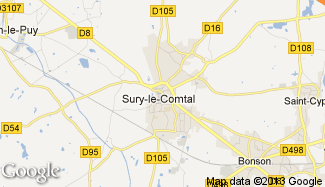 Plan de Sury-le-Comtal